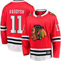 Men's Chicago Blackhawks Taylor Raddysh #11 Red Home Breakaway Jerseys