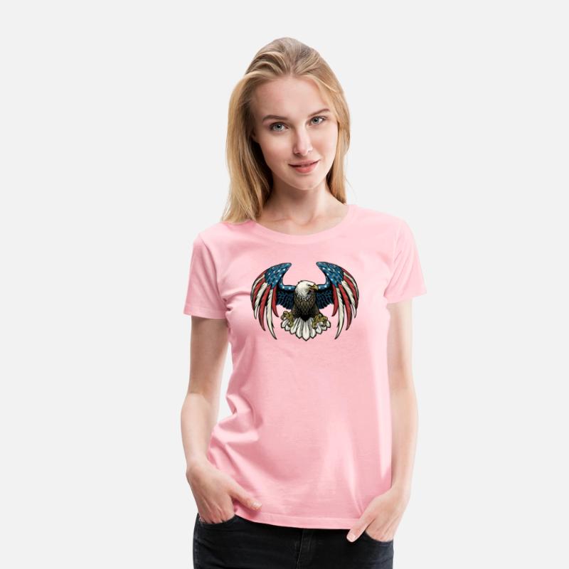 bald eagle with america flag col