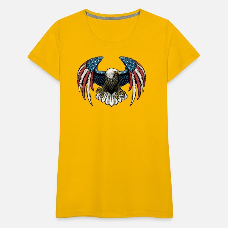 bald eagle with america flag col
