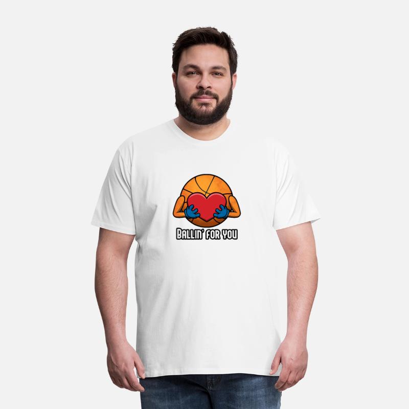 BALLIN' FOR YOU BASKETBALL HEART DESIGN