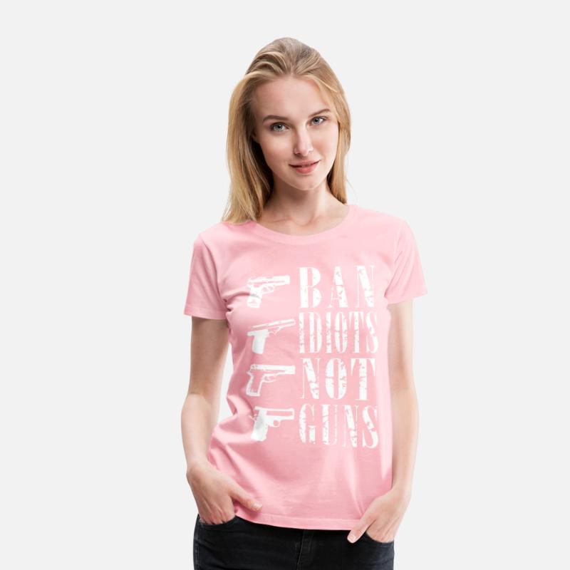 Ban idiots not guns gun rights T-shirt