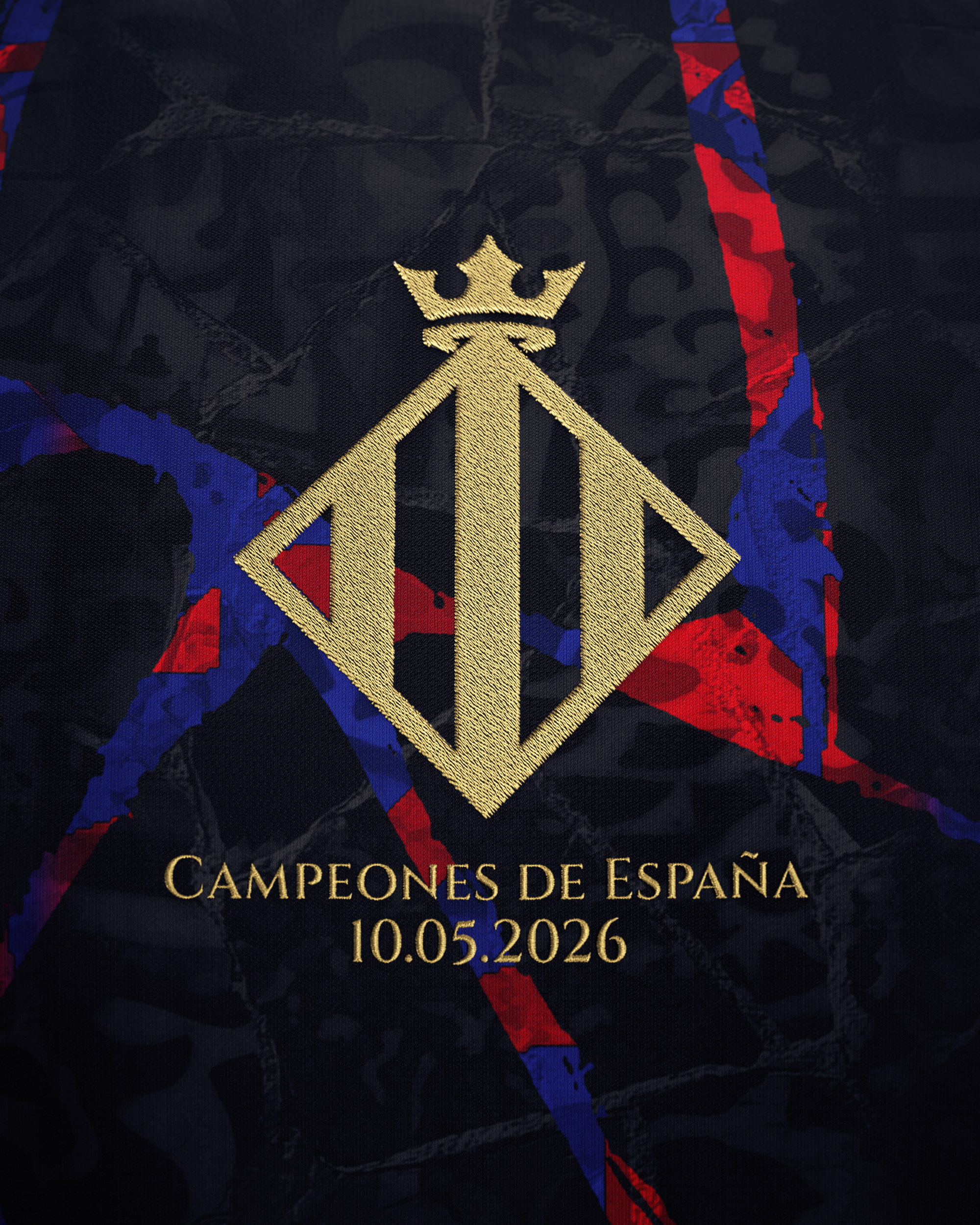 Barcelona 2026 Spanish Champions Jersey - Black - Pre-Order (Mid August)