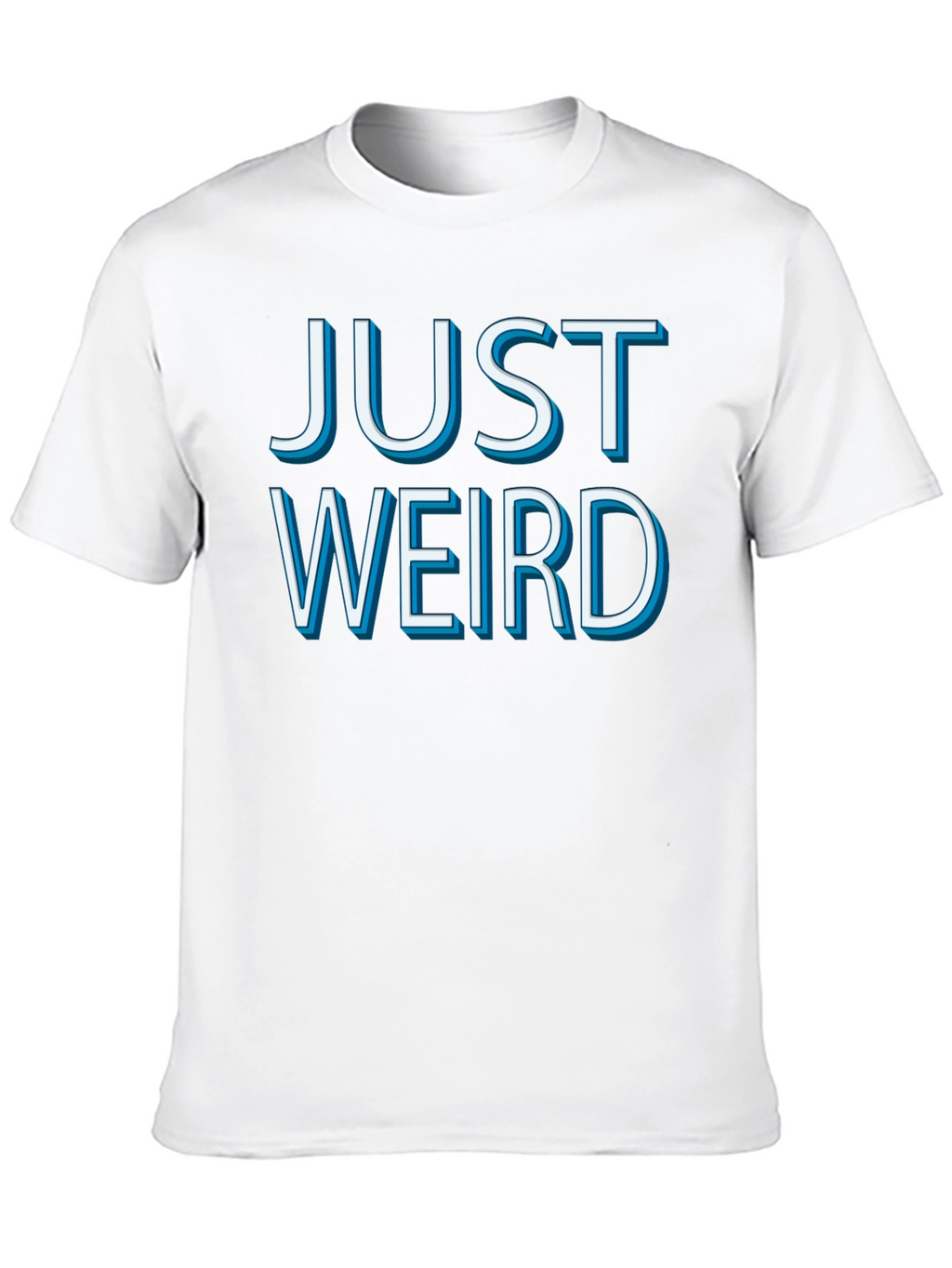 Just Weird Graphic Tee - Mens Black Cotton T-Shirt