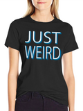 Just Weird Graphic Tee - Mens Black Cotton T-Shirt