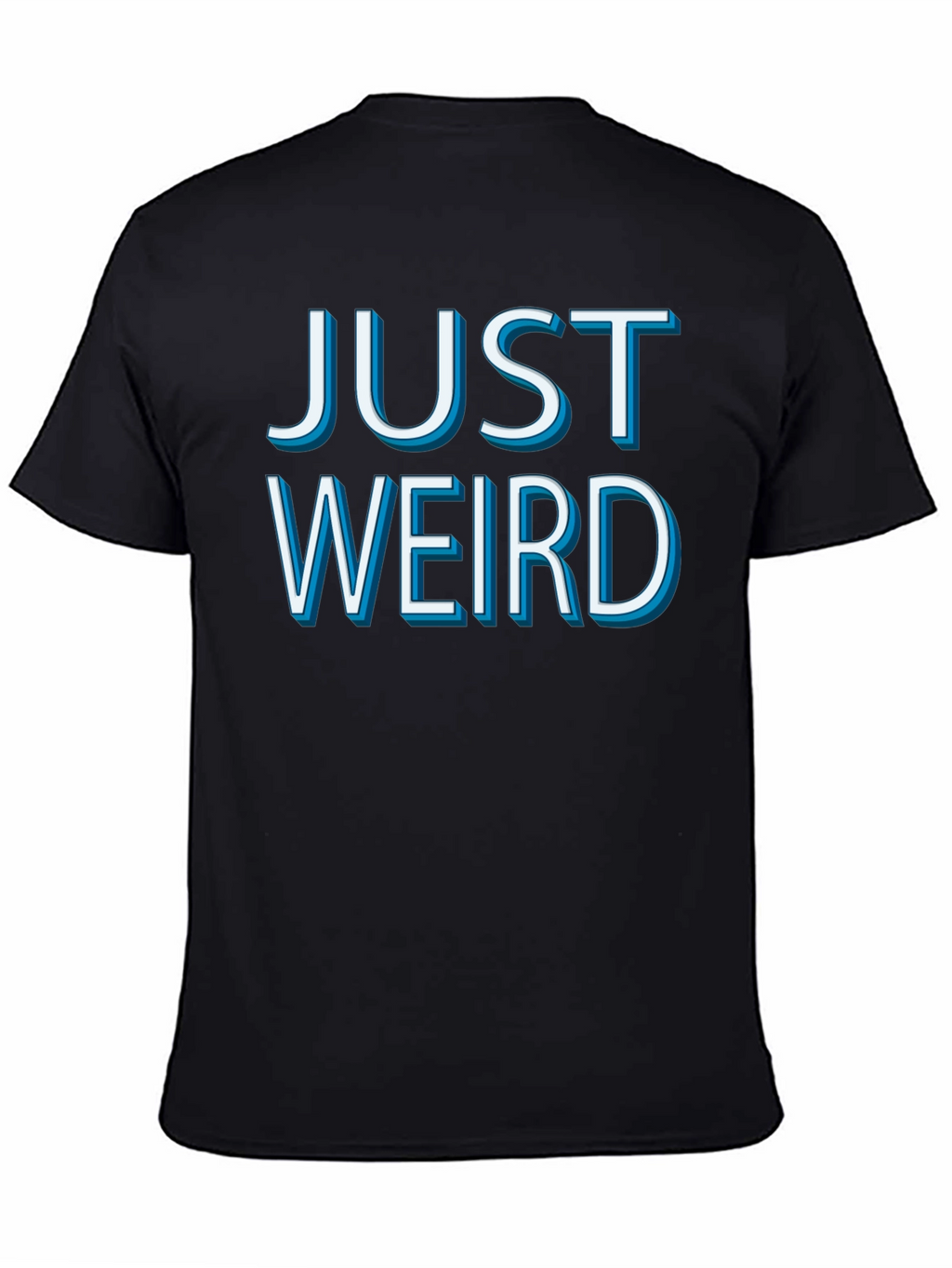Just Weird Graphic Tee - Mens Black Cotton T-Shirt