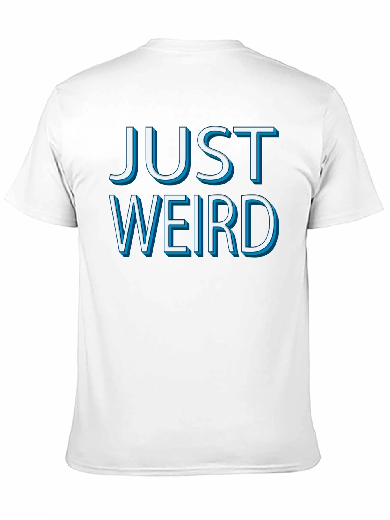 Just Weird Graphic Tee - Mens Black Cotton T-Shirt