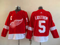 Men's Detroit Red Wings Nicklas Lidstrom Mitchell #5 Red Breakaway Player Jerseys