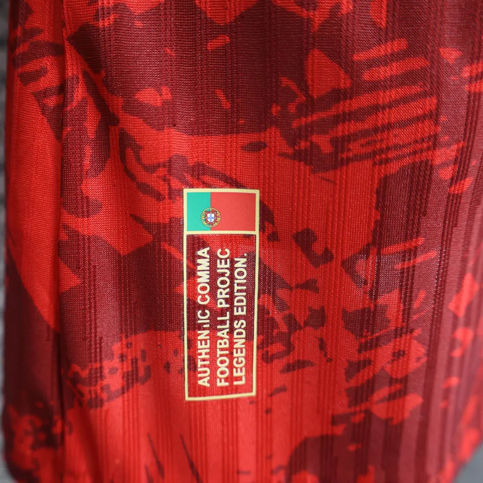2025 Portugal Special Edition Red Player Version Soccer Jersey Detail 3