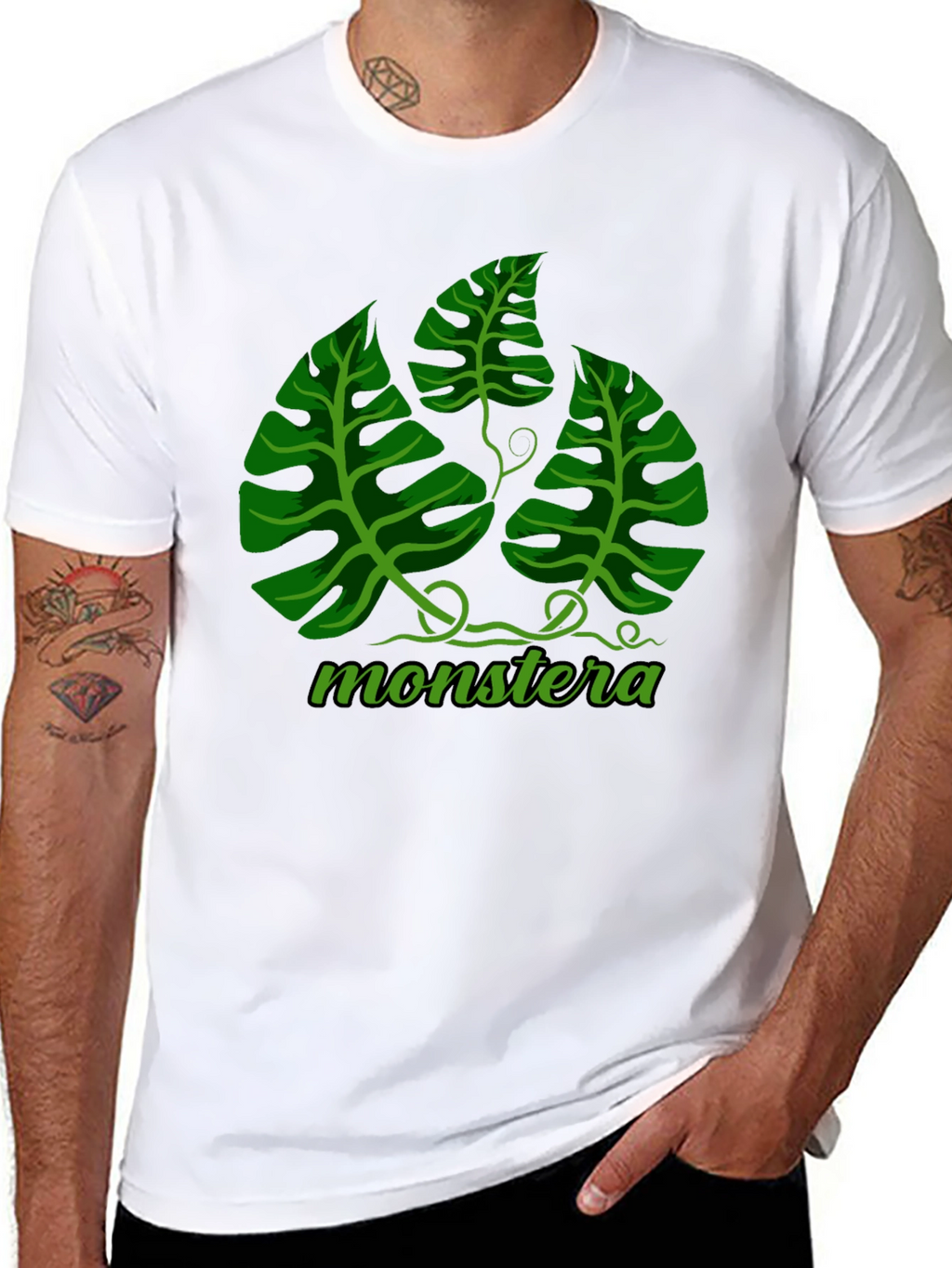 Monstera Leaf Graphic T-Shirt - Stylish Casual Wear