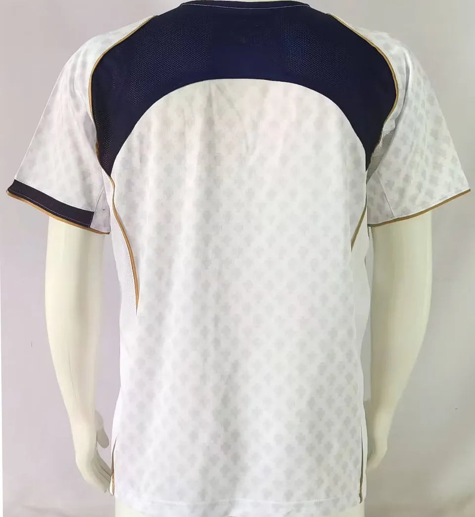 2014 Portugal Away White Retro Soccer Jersey Back