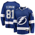 Men's Tampa Bay Lightning Erik Cernak #81 Blue Home Breakaway Player Jerseys