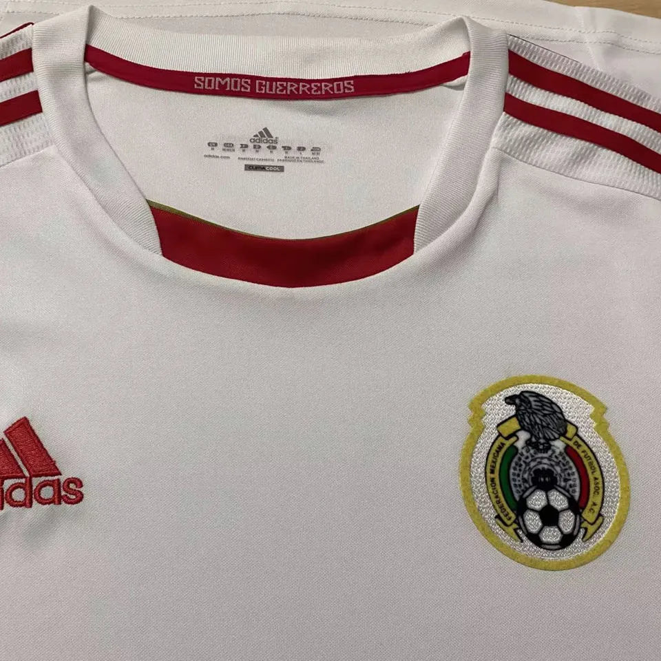 2011/12 Mexico Third White Retro Soccer Jersey Detail 1