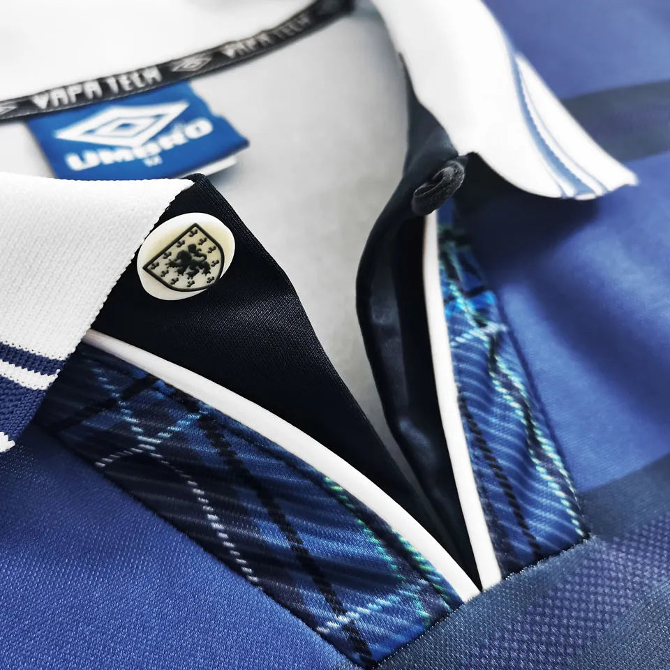 1998/2000 Scotland Home Retro Soccer Jersey Detail 4