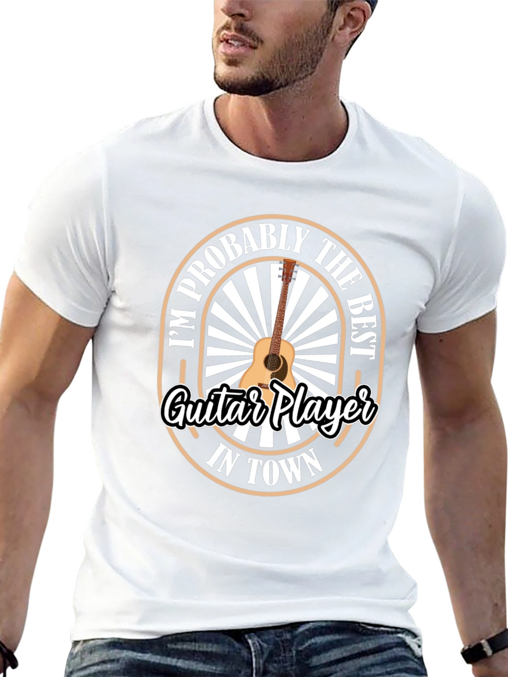 Guitar Player T-Shirt - Best in Town