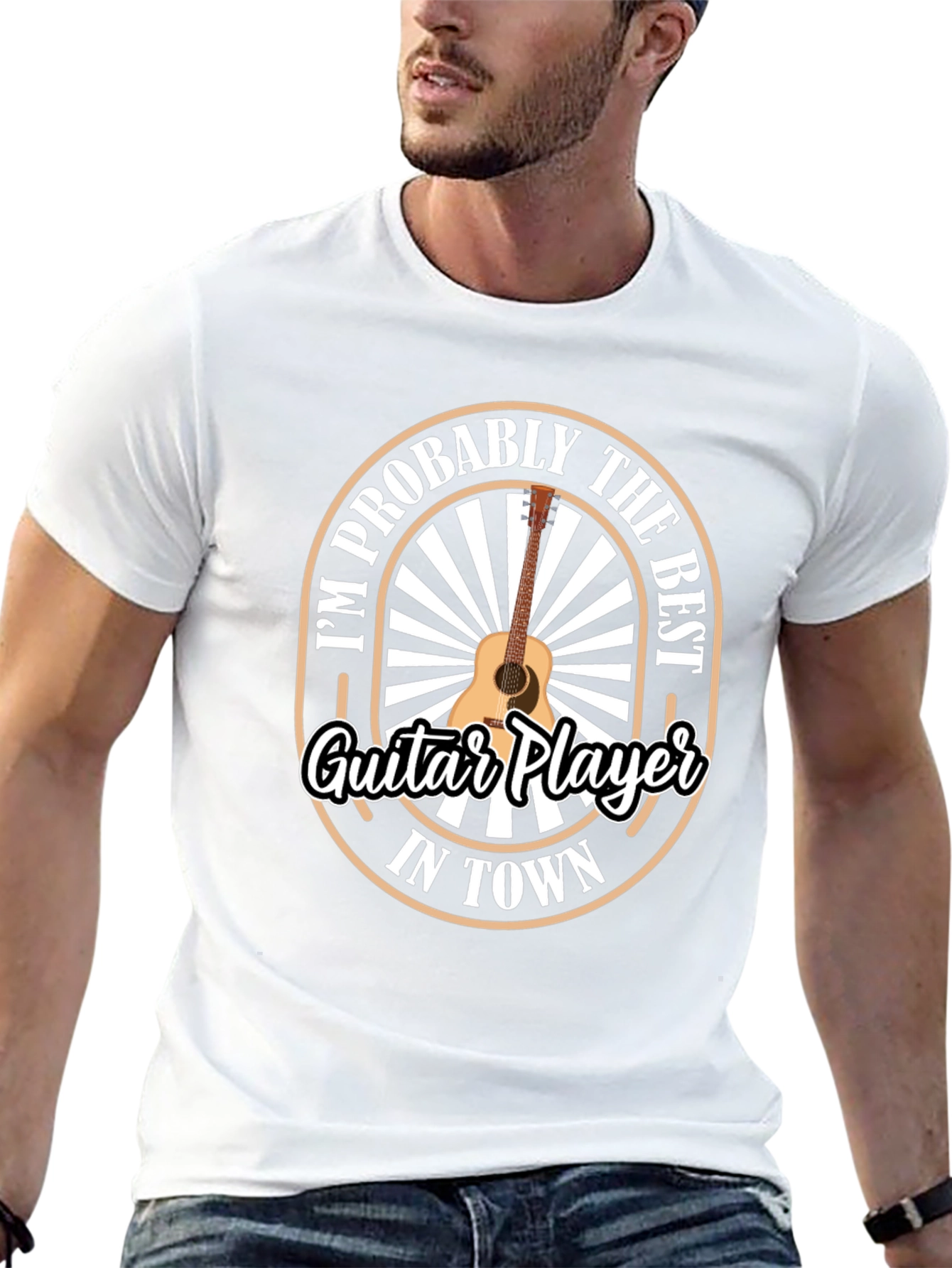 Guitar Player T-Shirt - Best in Town