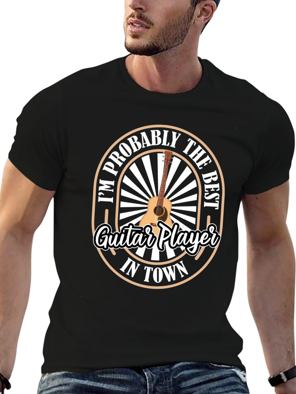 Guitar Player T-Shirt - Best in Town