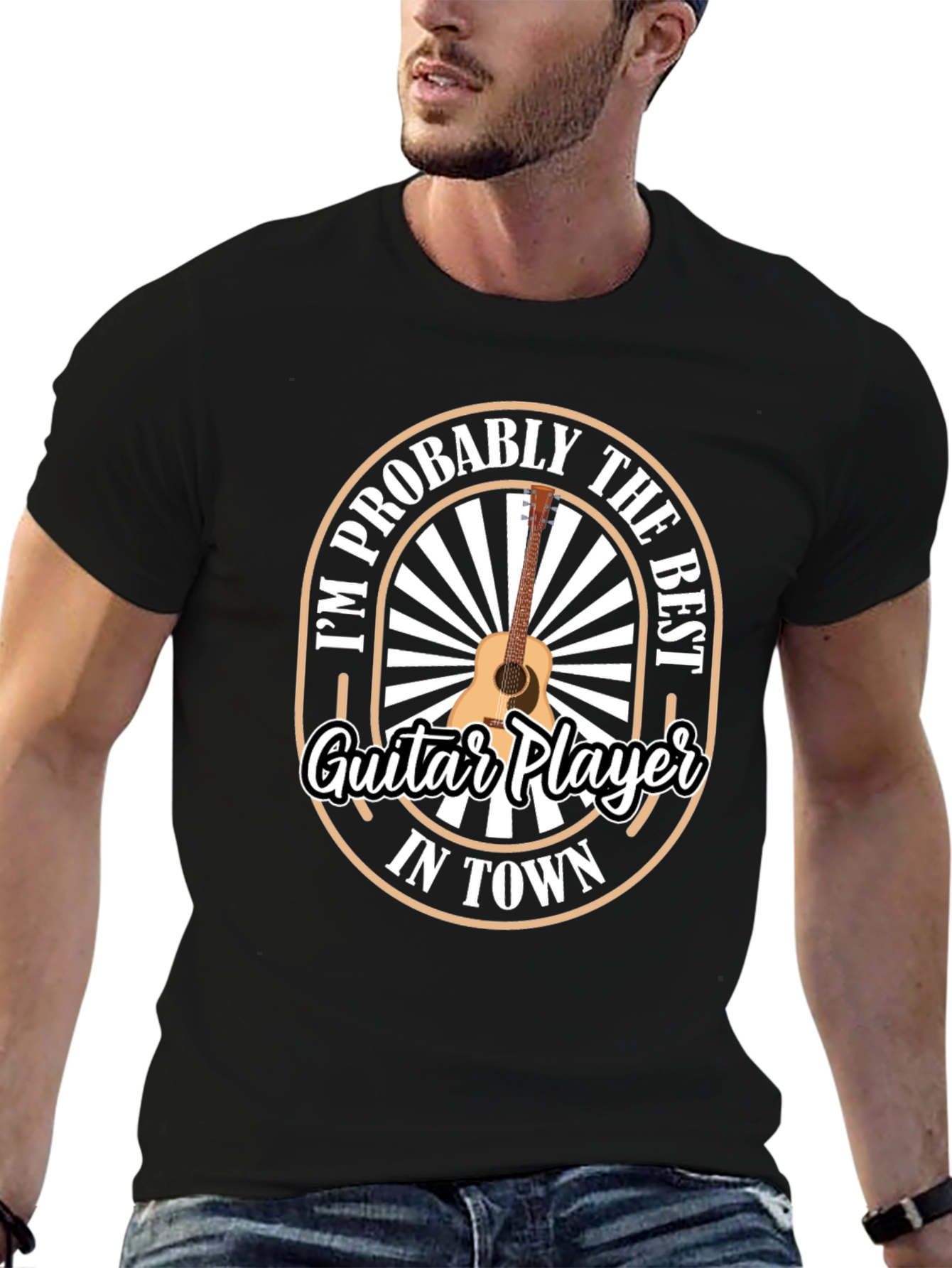 Guitar Player T-Shirt - Best in Town