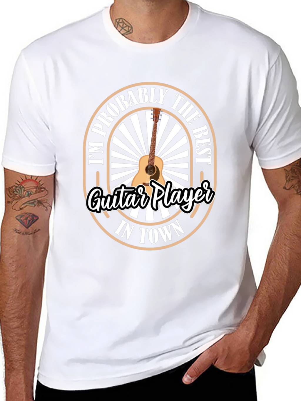 Guitar Player T-Shirt - Best in Town