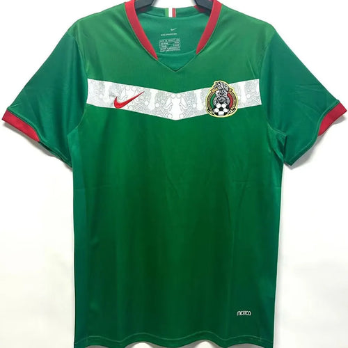 2006 Mexico Home Green Retro Soccer Jersey Front