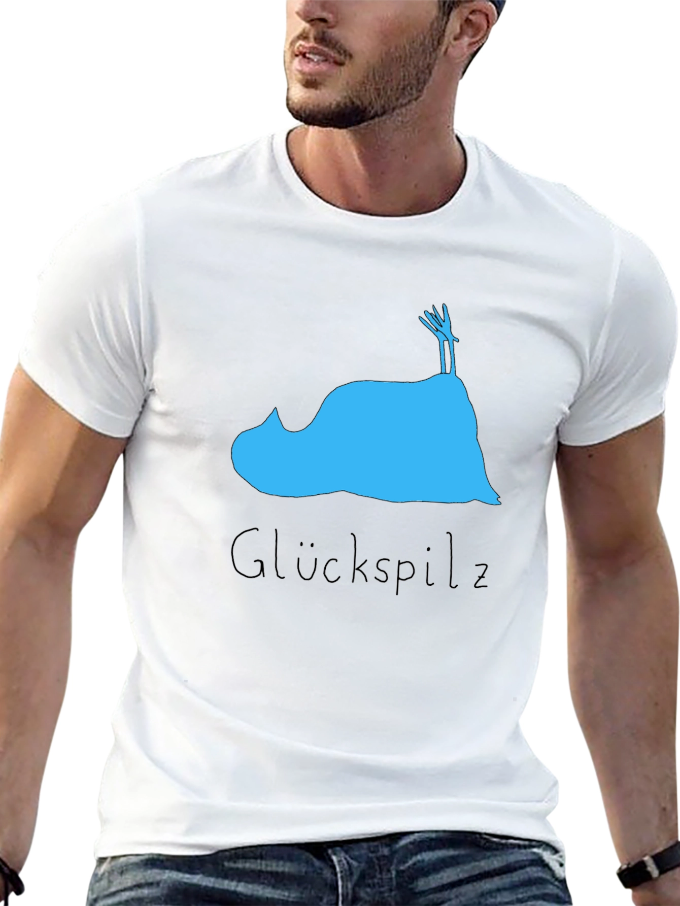 Gluckspilz Graphic T-Shirt - Funny Lucky Mushroom Tee
