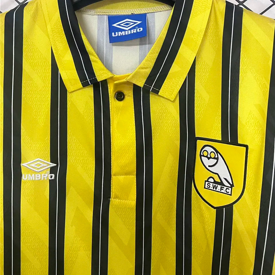 1922 Sheffield Wednesday Away Retro Soccer Jersey Detail 1