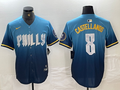 Men's Philadelphia Phillies Nick Castellanos #8 Blue 2024 City Connect Limited Player Jerseys