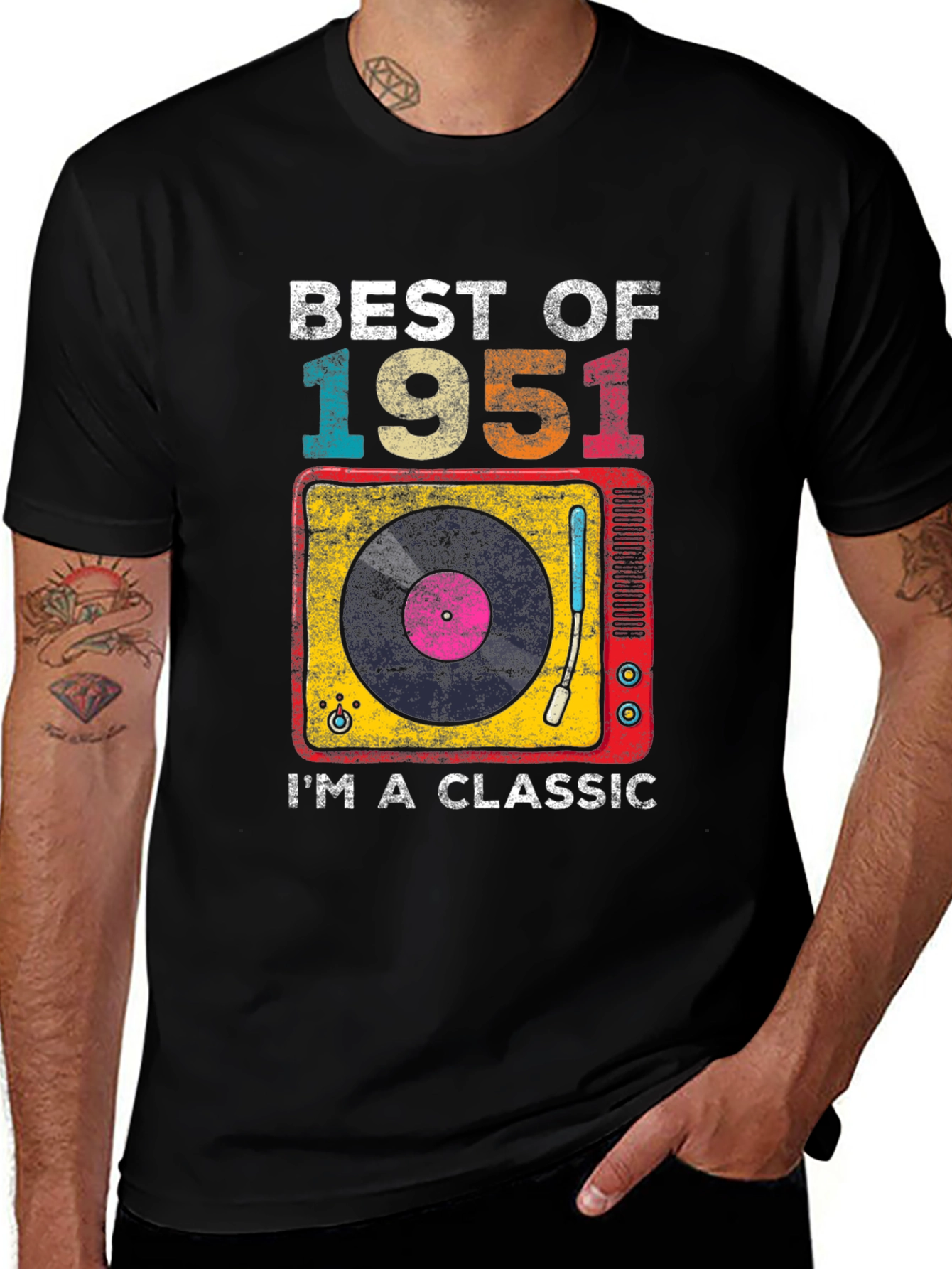 Best of 1951 Classic Vinyl Record T-Shirt
