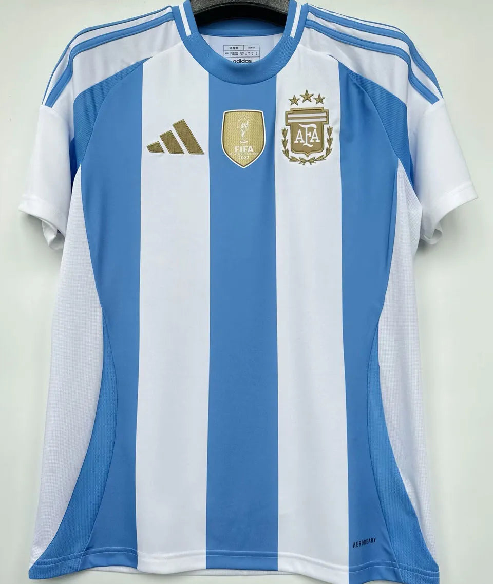 2024/25 Argentina 1:1 Quality Home Fans Jersey (Have FlFA World Champion 2022 有胸前章) Front