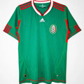 2010 Mexico Home Green Retro Soccer Jersey Front