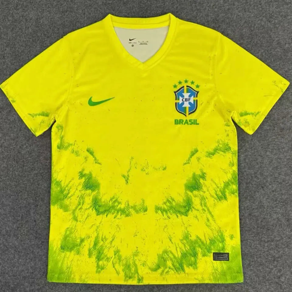 1991 Brazil Special Edition Retro Soccer Jersey Detail 4