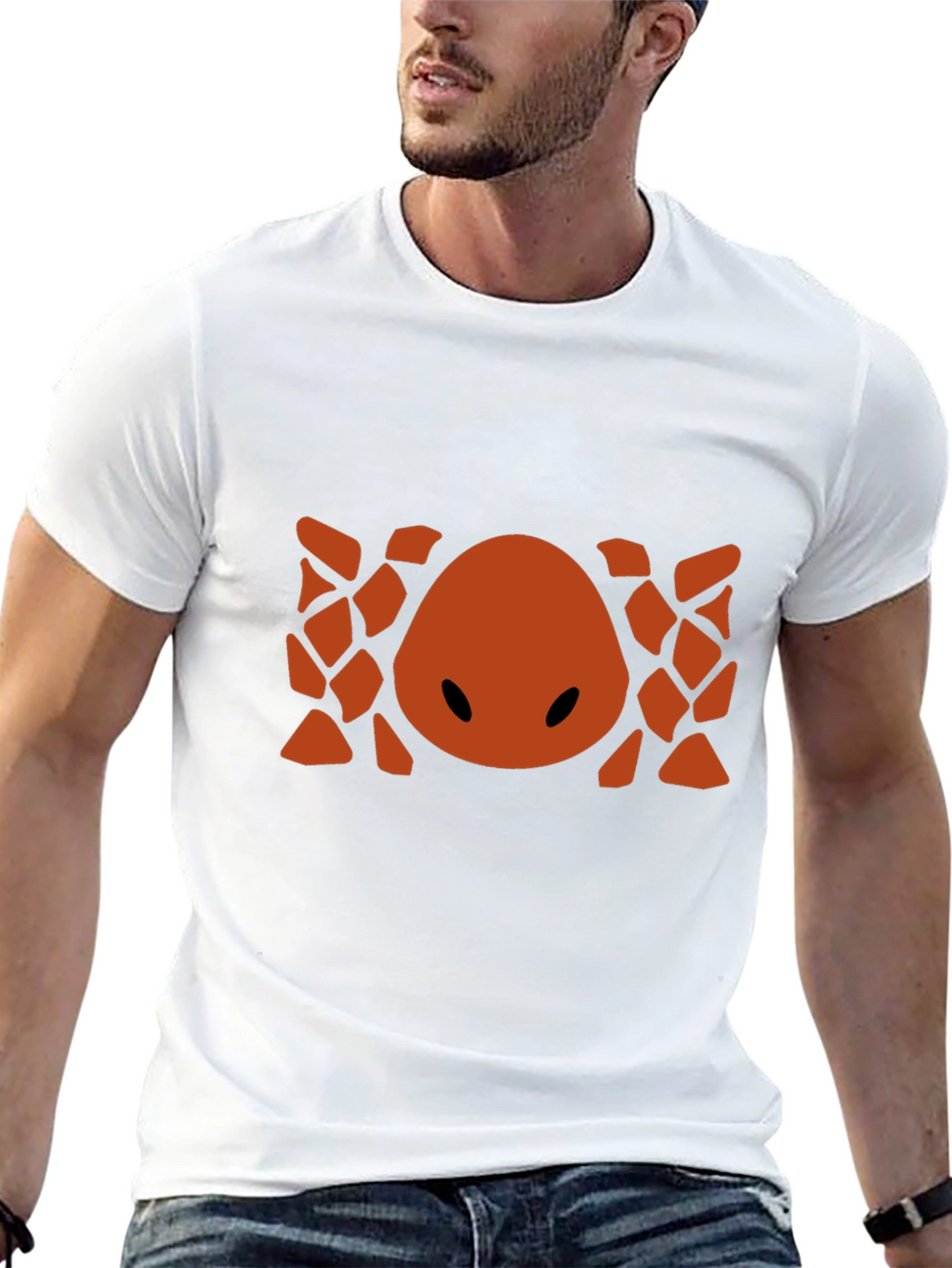 Abstract Geometric Graphic Print Crew Neck T-Shirt