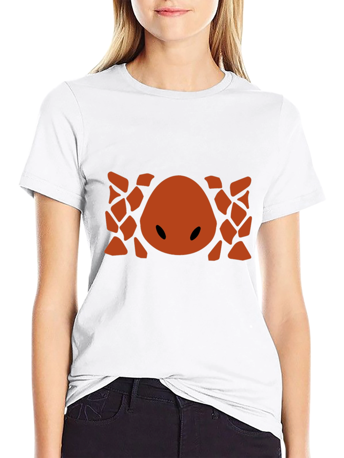 Abstract Geometric Graphic Print Crew Neck T-Shirt
