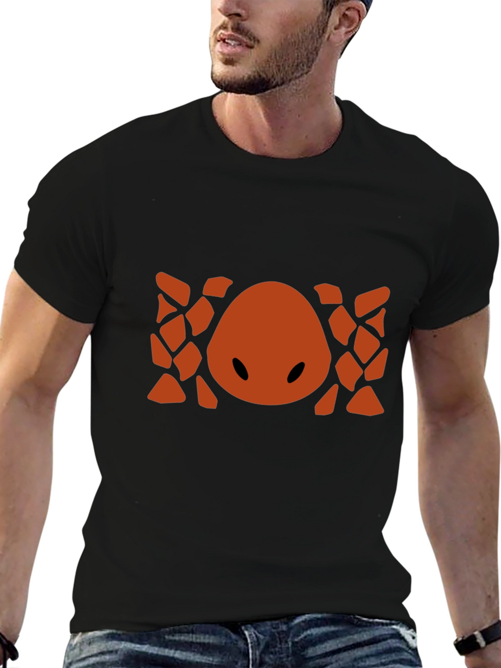 Abstract Geometric Graphic Print Crew Neck T-Shirt