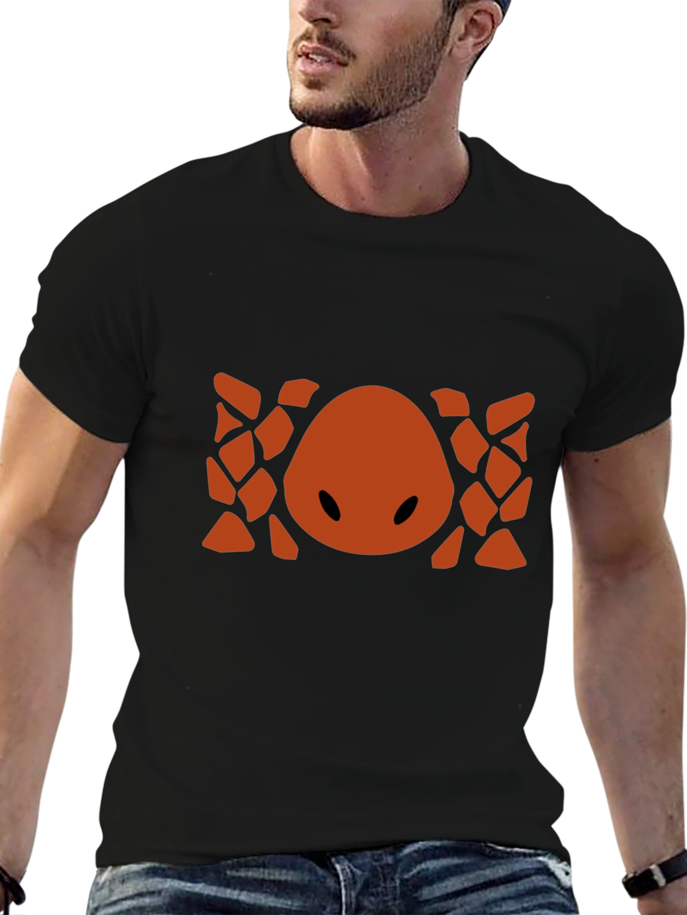 Abstract Geometric Graphic Print Crew Neck T-Shirt