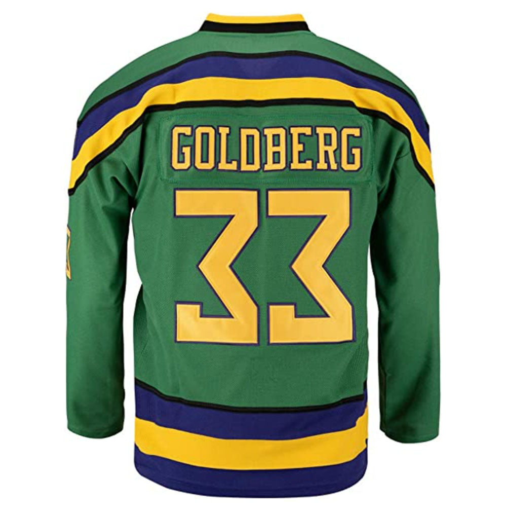 Men's Anaheim Ducks Goldberg #33 Green Breakaway Jerseys