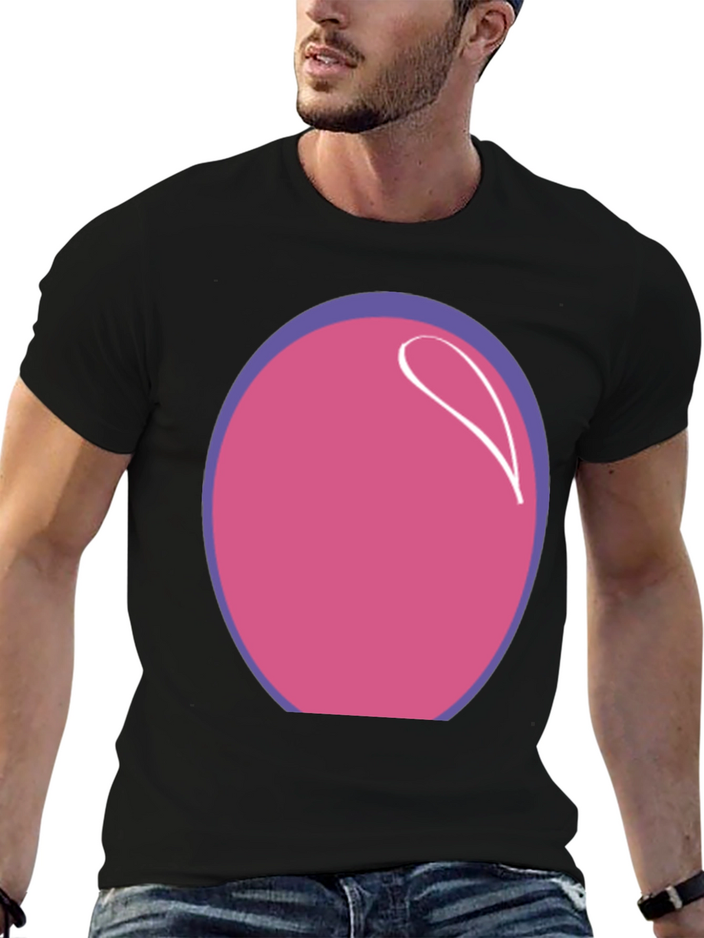 Pink Easter Egg T-Shirt - Fun Novelty Graphic Tee