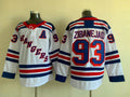 Men's New York Rangers Mika Zibanejad #93 White Player Jerseys