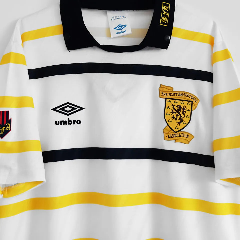 1988/1991 Scotland Away Retro Soccer Jersey Detail 1