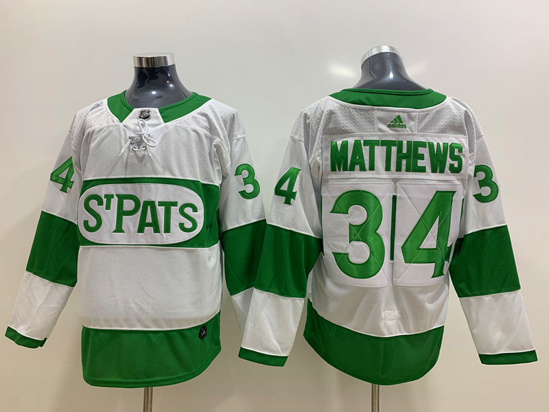 Men's Toronto Maple Leafs Auston Matthews #34 White Player Game Jerseys