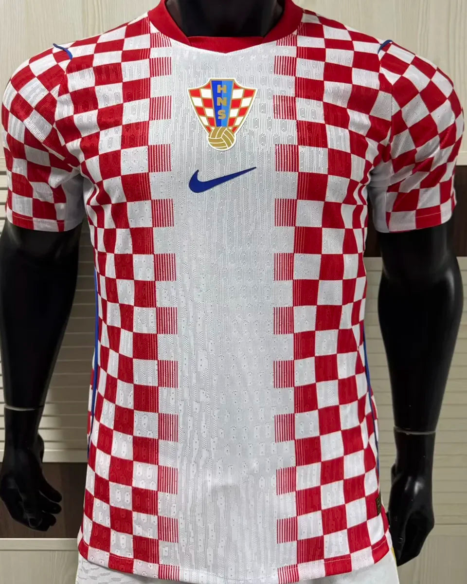 2026/27 Croatia Home Player Version Soccer Jersey 背下有格子 Detail 2
