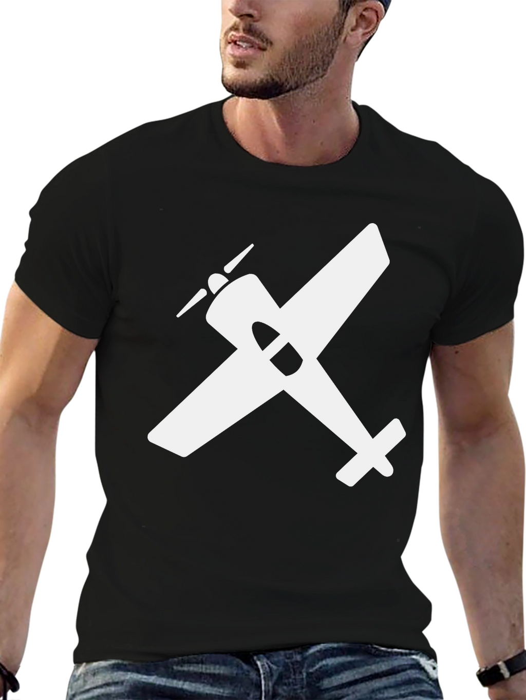 Airplane Graphic Tee - Classic Aviation Shirt