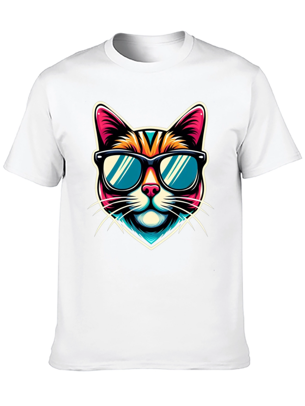 Cool Cat Graphic Tee - Mens Black T-Shirt