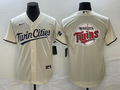 Men's Minnesota Twins Beige Alternate Replica Team Jerseys