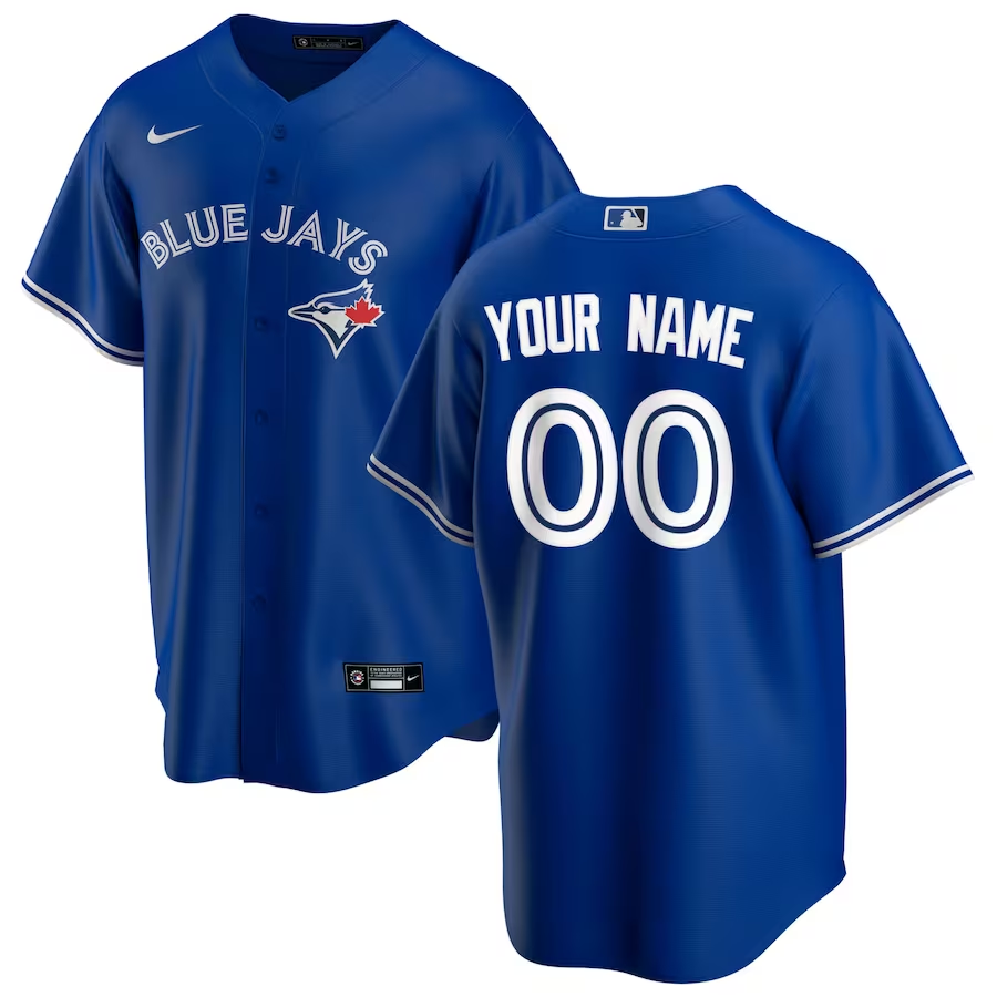 Men's Toronto Blue Jays Royal Alternate Replica Custom Jerseys