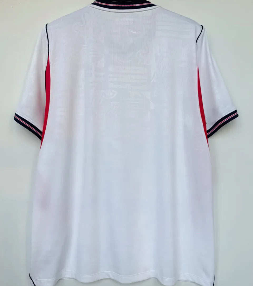 2026/27 England 1:1 Quality Home White Fans Soccer Jersey (Have Right Patch 有右臂章 金底白字） Detail 1
