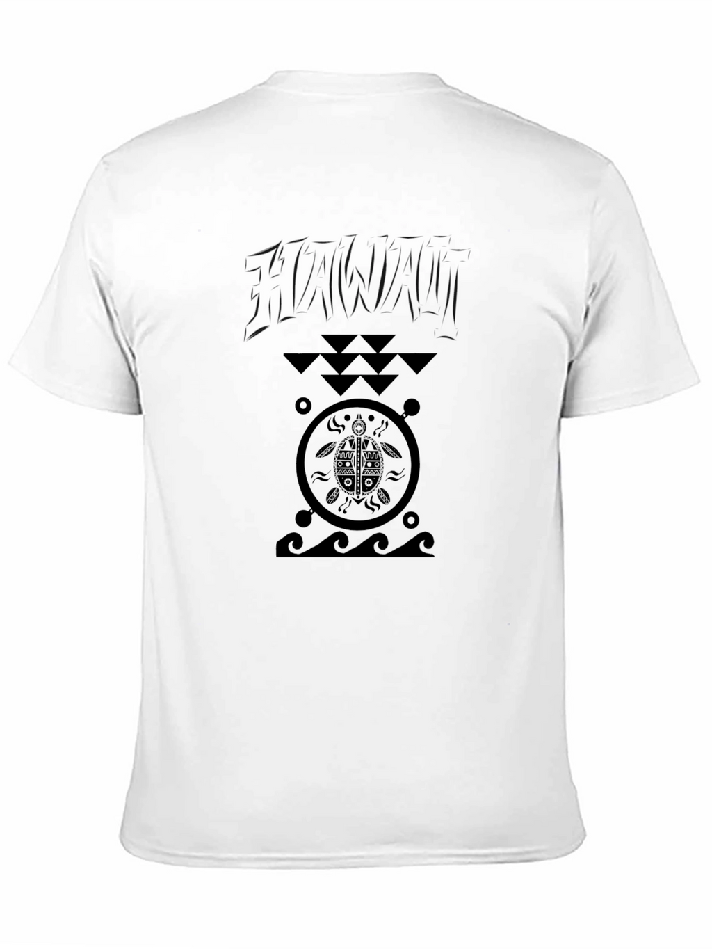 Tribal Turtle Graphic T-Shirt - Black