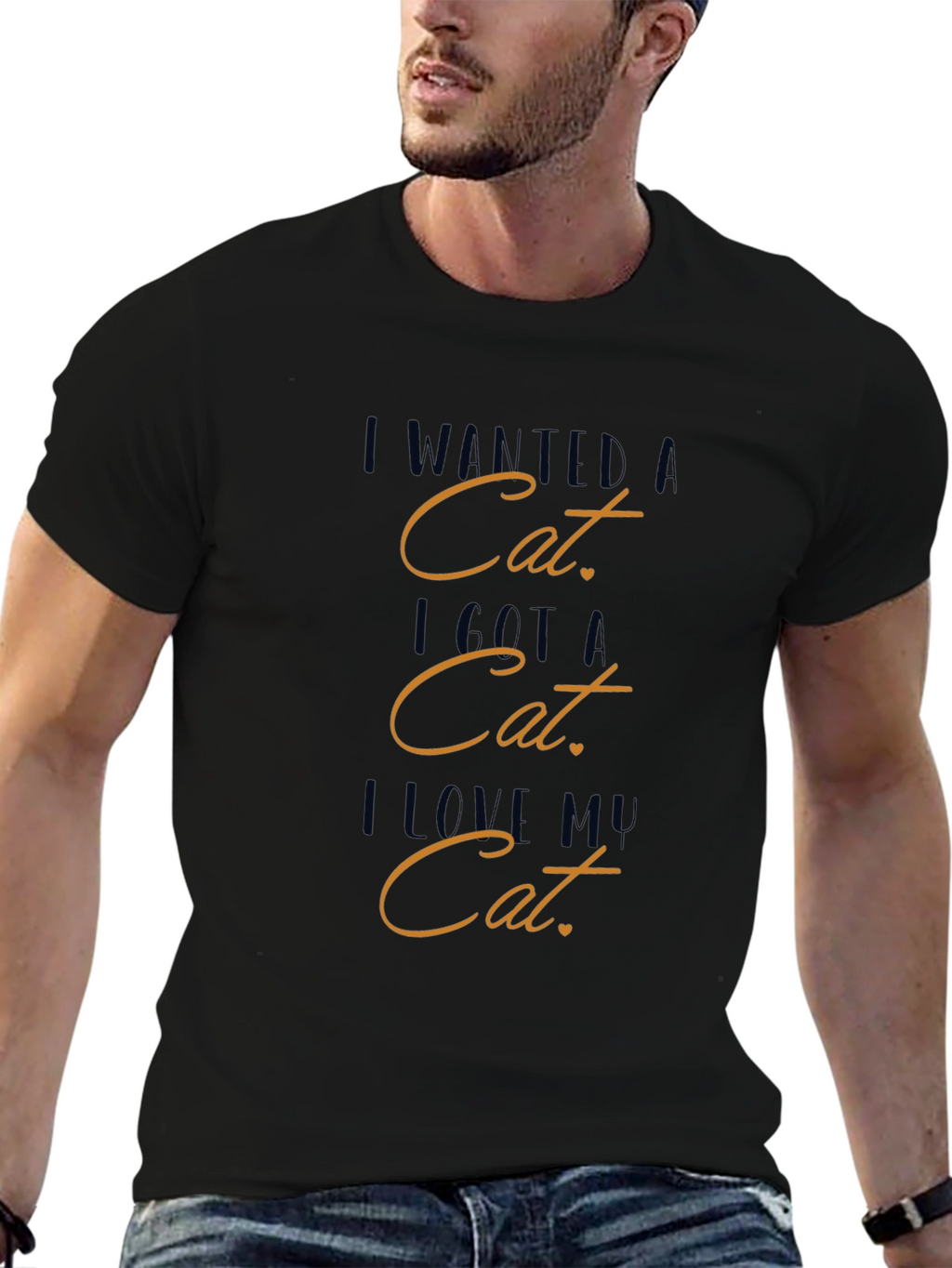Cat Lover Graphic Tee - I Wanted a Cat