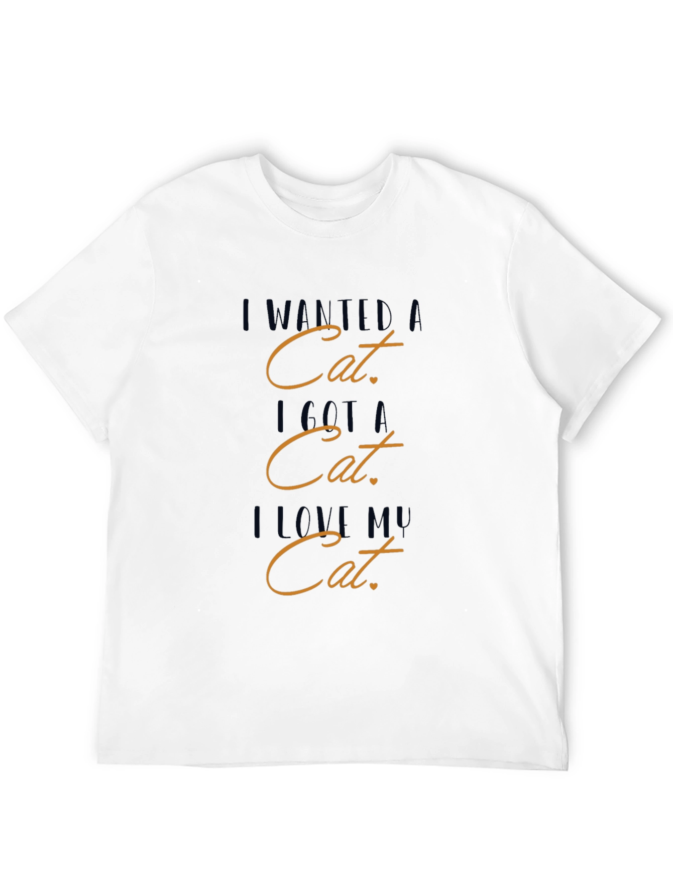 Cat Lover Graphic Tee - I Wanted a Cat