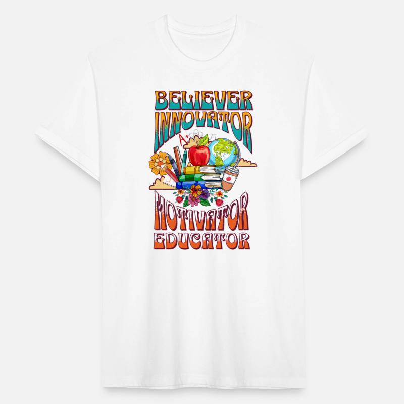 Believer Motivator Educator, Groovy Teach Love Ins