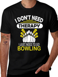 Bowling Therapy Graphic T-Shirt